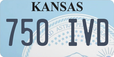 KS license plate 750IVD