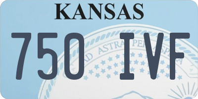 KS license plate 750IVF