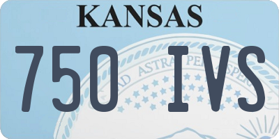 KS license plate 750IVS