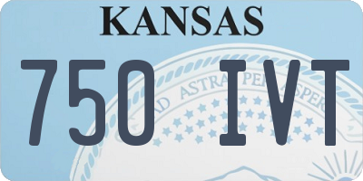 KS license plate 750IVT