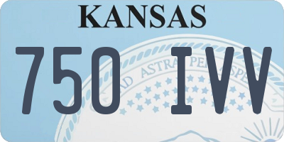 KS license plate 750IVV