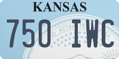 KS license plate 750IWC