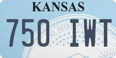 KS license plate 750IWT
