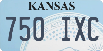 KS license plate 750IXC