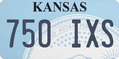 KS license plate 750IXS