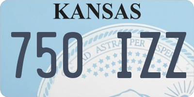 KS license plate 750IZZ