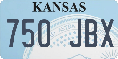 KS license plate 750JBX