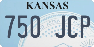 KS license plate 750JCP