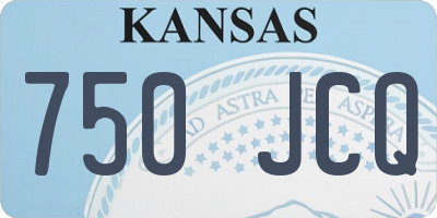 KS license plate 750JCQ