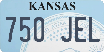 KS license plate 750JEL