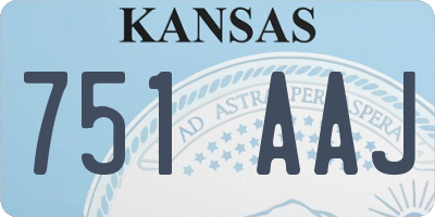 KS license plate 751AAJ