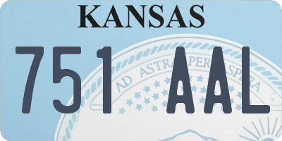 KS license plate 751AAL