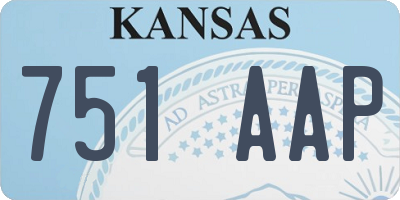 KS license plate 751AAP