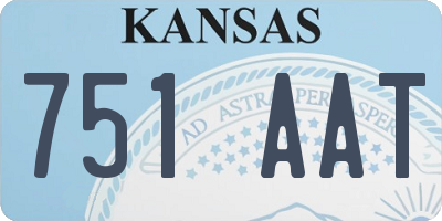 KS license plate 751AAT