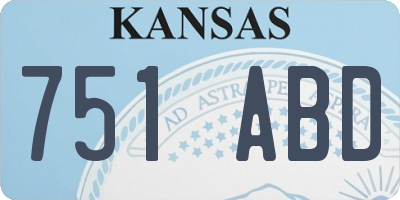 KS license plate 751ABD