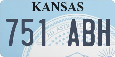 KS license plate 751ABH