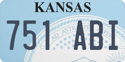 KS license plate 751ABI