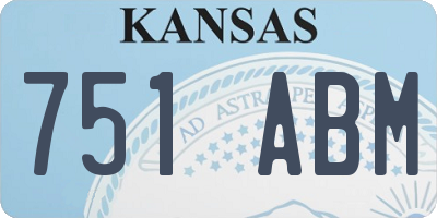KS license plate 751ABM