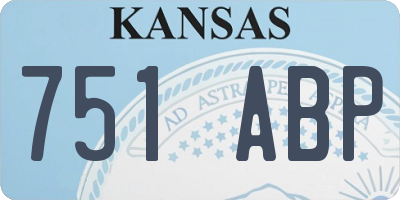 KS license plate 751ABP