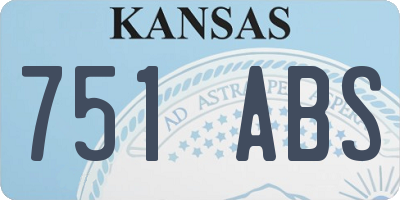 KS license plate 751ABS