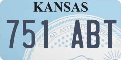 KS license plate 751ABT