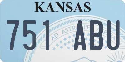 KS license plate 751ABU