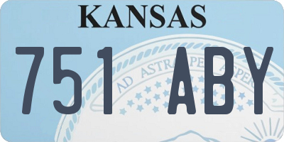 KS license plate 751ABY