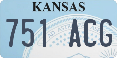 KS license plate 751ACG