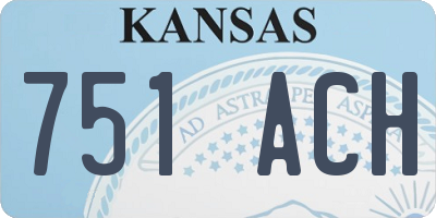 KS license plate 751ACH