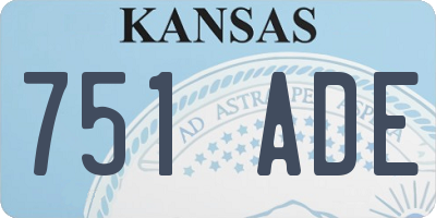 KS license plate 751ADE