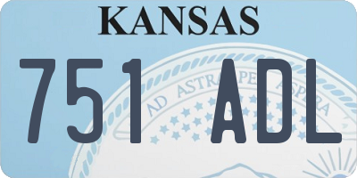 KS license plate 751ADL