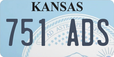 KS license plate 751ADS