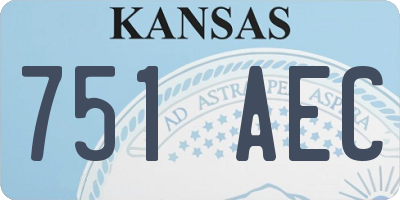 KS license plate 751AEC