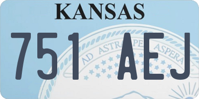 KS license plate 751AEJ
