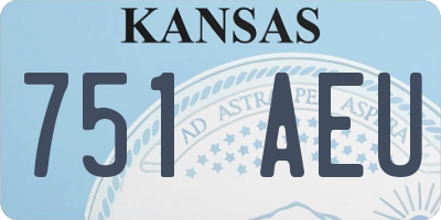 KS license plate 751AEU