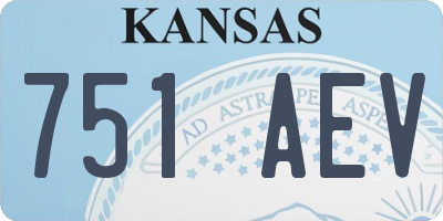 KS license plate 751AEV