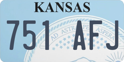 KS license plate 751AFJ