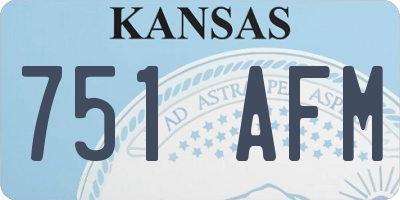 KS license plate 751AFM