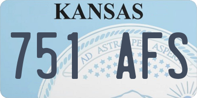 KS license plate 751AFS