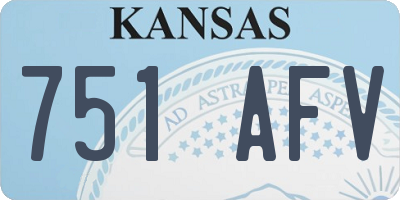 KS license plate 751AFV