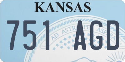 KS license plate 751AGD