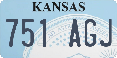 KS license plate 751AGJ