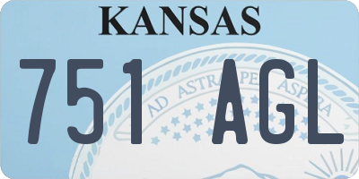 KS license plate 751AGL