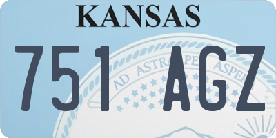 KS license plate 751AGZ