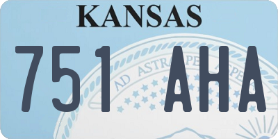 KS license plate 751AHA