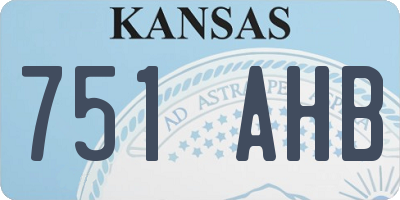 KS license plate 751AHB