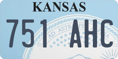 KS license plate 751AHC