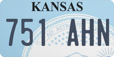 KS license plate 751AHN