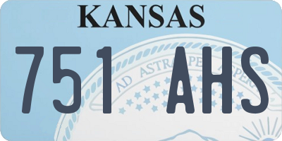 KS license plate 751AHS