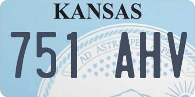 KS license plate 751AHV
